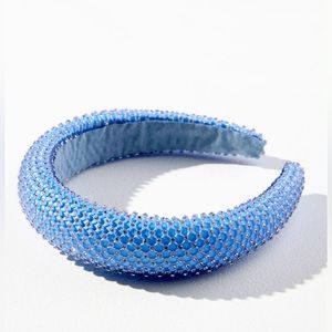 Anthropologie Blue Beaded Headband